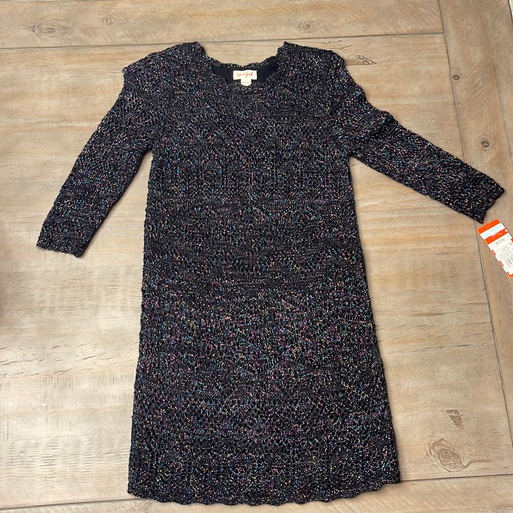 Cat and jack girls black sweater dress